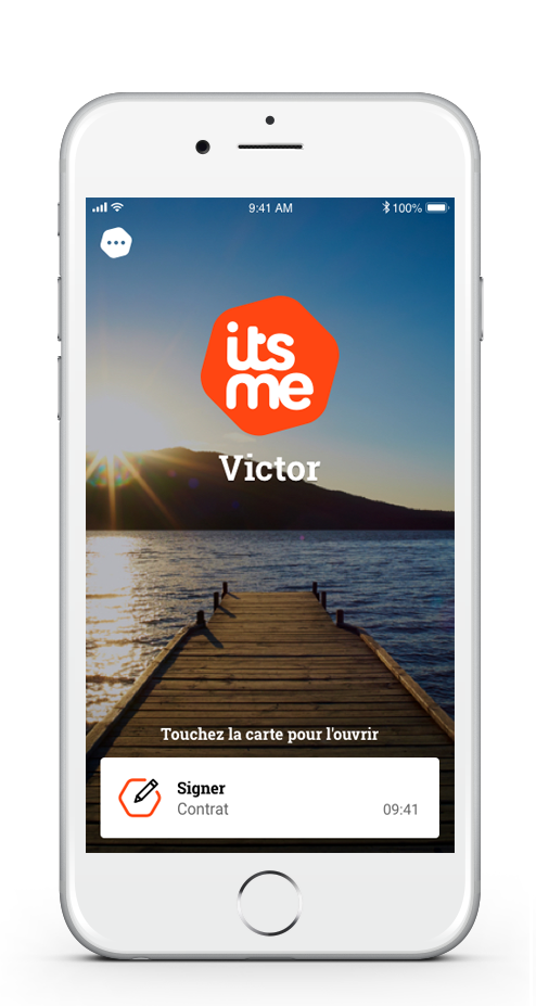e-signature itsme sign signer document contrat iphone smartphone responsive