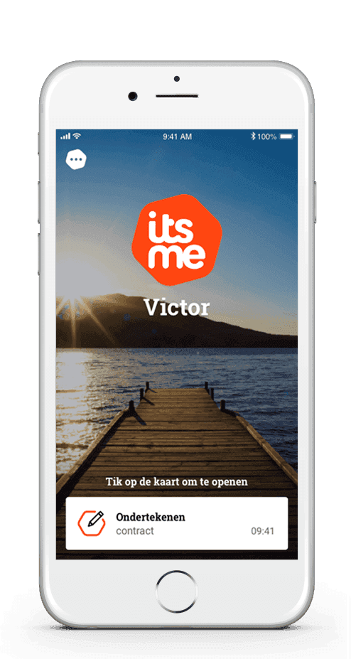 e-signature itsme sign ondertekenen document contract iphone smartphone responsive