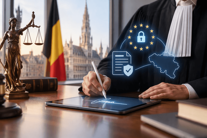 Signature électronique pour avocats en Belgique Signature électronique pour avocats en Belgique